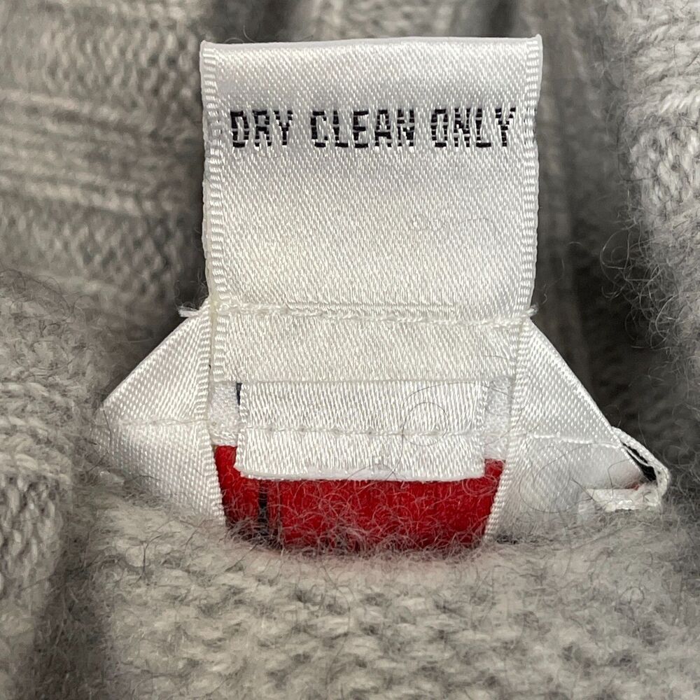 Talbots Sweater Small Medium Large Light Gray 100… - image 10